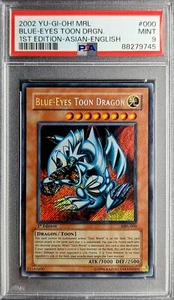 PSA 9 | Blue-Eyes Toon Dragon MRL-000 Asian English Yu-Gi-Oh! Spell Ruler 1st ED - Picture 1 of 11