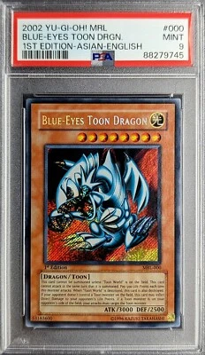 PSA 9 | Blue-Eyes Toon Dragon MRL-000 Asian English Yu-Gi-Oh! Spell Ruler 1st ED - Image 1 of 4