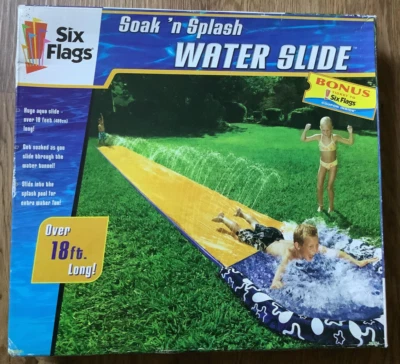Soak N' Splash  18ft Water Slide With Drench Pool Six Flags expired park Ticket - Image 1 of 2