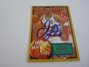 Tarjeta de baloncesto autografiada firmada de Jason Kidd Mavs 97 Fleer garantizada - Imagen 1 de 1