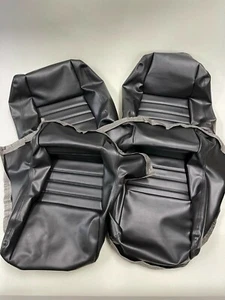 1979-1982 Corvette C3 upholstery Seat Covers(Black 4 pcs) - Picture 1 of 6