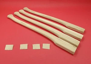 Lote de 4 piezas 28" (700 mm) mango de hacha de repuesto en blanco, hecho a mano - Imagen 1 de 6