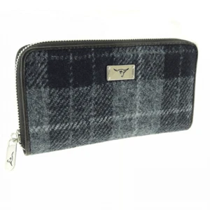Cartera Harris Tweed - Staffa Cremallera Larga Negro Cuadros Tartán LB2100COL95 - Imagen 1 de 1