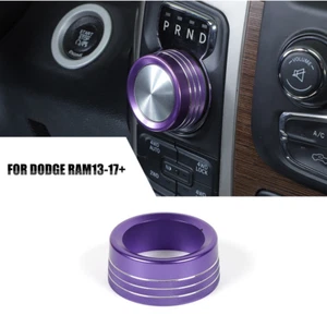 Anillo de ajuste de cubierta de perilla de cambio de marchas púrpura para Dodge Ram 1500 2013-2017 accesorios - Imagen 1 de 9