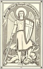 PLAQUE MÉTAL RICARD archange saint Michel 30 X 20 CM