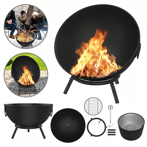 Feuerschale Feuerstelle Feuerschalen mit Kohleklemme für Garten BBQ und Camping - Bild 1 von 13