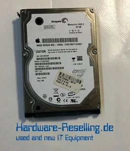 Seagate Apple 80GB 1,5G 5.4K SATA 2,5 " ST98823AS 9W3138-040 MER2S 655-1285A - Picture 1 of 1