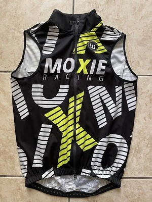 Chaleco de ciclismo sin mangas Moxie Racing para hombre Top negro grande carretera grava bicicleta Top Foto 1 de 4