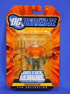 FIGURA MATTEL DE LA LIGA DE LA JUSTICIA COLECCIÓN ILIMITADA DE FANS AQUAMAN SIN USAR MOC JLU - Imagen 1 de 4