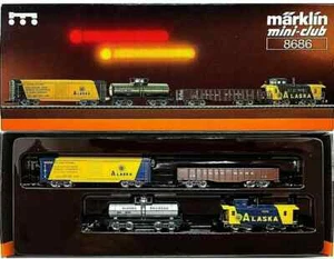 Z Marklin 8686 Alaska RR 4-Car with Caboose Freight Set - Picture 1 of 4
