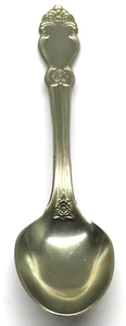 Vintage Silver Plate Spoon Melchior USSR 5.5" in Length Floral Design Handle - Picture 1 of 4