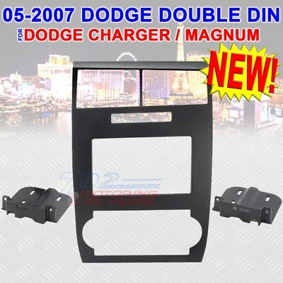 KIT DE INSTALAÇÃO ESTÉREO RÁDIO CARRO DUPLO DIN PARA 05 06 07 CARREGADOR DODGE MAGNUM 2DIN - Imagem 1 de 2