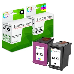 Cartucho de tinta 2PK TCT Premium 61XL BLK CL HY compatible para HP Deskjet 1050 2050 - Imagen 1 de 6
