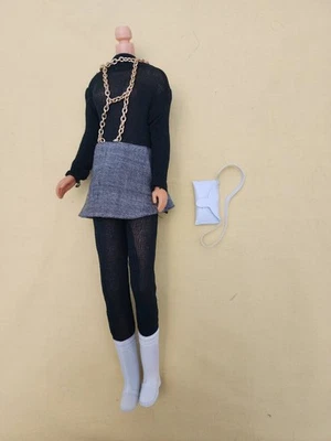  Vintage Barbie Francie Clone Outfit With Boots & Purse! - Image 1 of 4