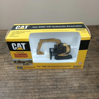 Norscot CAT 308C CR Hydraulic Excavator Yellow 1:50 55129 SEALED BOX - Image 1 of 4
