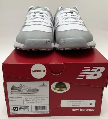 New Balance Mujer’s 574 VERDES V2 Blanco/Gris Talla 9 Mediano Foto 1 de 4