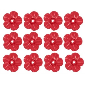 Anti Bee Replacement Flowers 0.3\" Holes 1.18inch X1.18inch PP Red Brand New - Picture 1 of 10