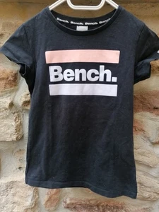 🌸cooles Bench T-shirt Mädchen Schwarz  mit Print Gr. 140  11-12 - Bild 1 von 3