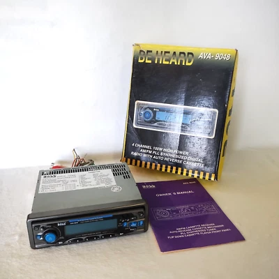 Boss Be Heard AVA- 9048 Single-DIN Car Digital Media Audio Stereo Untested - Image 1 of 4