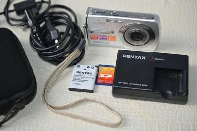 Pentax Optio L36 Digital Camera 8MP 3x Optical Zoom Works - Image 1 of 4