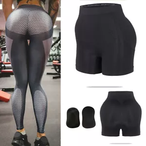 Women Butt and Hip Enhancer Booty Padded Underwear Panties Shaper Black/Apricot - Picture 1 of 14