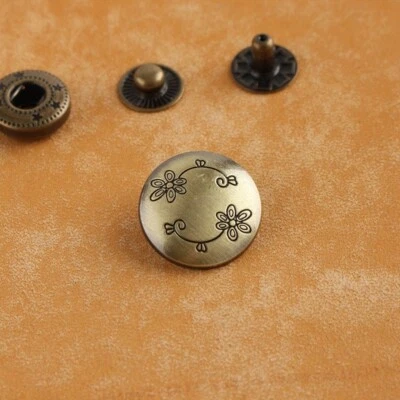 Retro Snap Rivets Fasteners Proppers Press Sewing Leather Craft Buttons Studs - Image 1 of 4