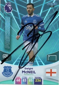 TARJETA COLECCIONABLE DWIGHT McNEIL FIRMADA EVERTON 2024 ADRENALYN XL + CERTIFICADO DE AUTENTICIDAD - Imagen 1 de 1