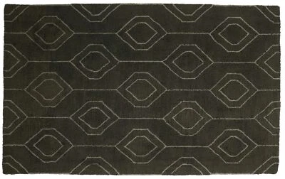 Teppich Handgefertigt 160x230 Grau Durchgemustert Handarbeit Handtuft Modern 160 - Bild 1 von 4