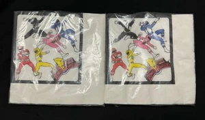 Vintage Mighty Morphin Power Rangers Party Napkins New Sealed 1994 Hallmark NEW - Picture 1 of 4