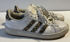 Adidas Grand Court Womens Size 8.5 White Leopard Tennis Sneakers FY8949