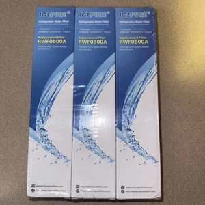 3 Pack Sealed Icepure RWF-0700A Refrigerator Water Filter - Picture 1 of 3