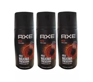 AXE Musk 48-Hour Fresh Deodorant Body Spray Fragrance 150ml Pack Of 3 - Picture 1 of 3