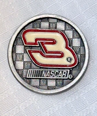 Imán Nascar vintage RCR peltre redondo 1998 Dale Earnhardt Sr. # 3 Foto 1 de 4