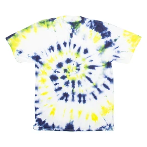 PORT & COMPANY Mens Tie Dye T-Shirt Blue L - Picture 1 of 6