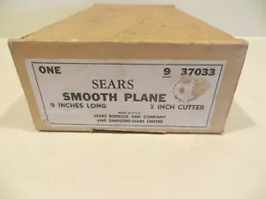 VINTAGE SEARS HOLZHOBEL 9-1/4 ZOLL LANG X 2-1/2 ZOLL BREIT #107-37033 ROT - Bild 1 von 5