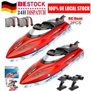 2,4GHz 20 KM/H High Speed RC Boot Ferngesteuertes Rennboot Speedboot Schiff Boat - Bild 1 von 8