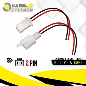 KFZ Stecker 2-polig Reparatursatz Steckverbinder Universalverbinder Auto + Kabel - Bild 1 von 2