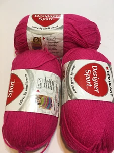 3er Set ~ Red Heart Designer Sport Acryl Garn ~ Girlie rosa - Bild 1 von 1