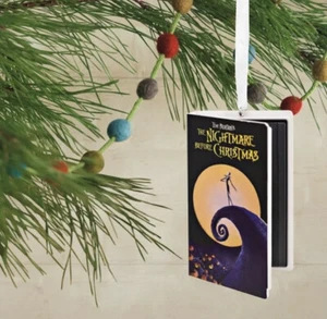 Hallmark Walgreen 2021 Ornament The Nightmare Before Christmas VHS TAPE NIB - Picture 1 of 4