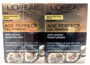 *NEW 2 PACK* L'Oreal Age Perfect Cell Renewal Face Moisturizer - EXP 09/2025 - Picture 1 of 6