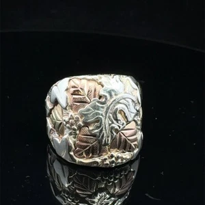 Vintage Coleman Co. 925 Sterling Silber Blackhills Gold Ring Gr:10 (WCP029382) - Bild 1 von 5