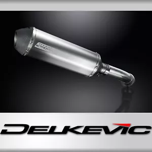BMW K1200R 2005-2009 Delkevic Slip On 13.5" X-Oval Titanium Exhaust Muffler Kit - Picture 1 of 4