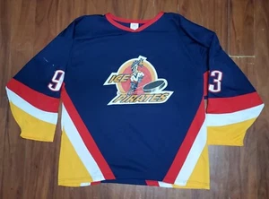 VINTAGE HOCKEY JERSEY ICE PIRATES SIZE XL MADE IN CANADA #93 - Picture 1 of 7