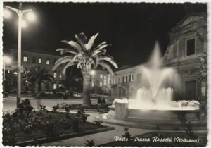 VASTO - CHIETI - PIAZZA ROSSETTI - NOTTURNO - VIAGG. 1956 -61784- - Picture 1 of 1