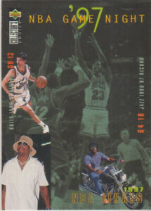 1997 Michael Jordan,Dennis Rodman, Karl Malone and Gang Upper Deck Card#185 Bid.