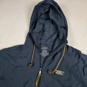 LL Bean Mountain Classic Anorak Jacket 1/2 Zip Black Mens Medium Tall Gorpcore - Picture 1 of 12