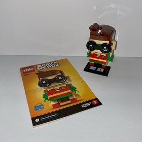 Lego BrickHeadz DC Comics Robin 41587 Complete w/ Manual Batman Super Heroes
