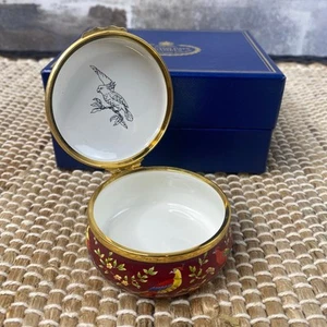 Halcyon Days Enamels Trinket Box - Bird Theme - Original Box - Picture 1 of 14