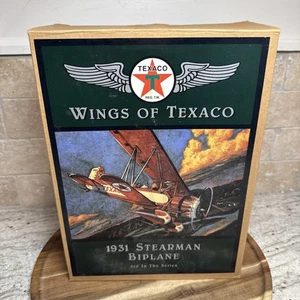 Wings of Texaco, 1931 Stearman Biplane Airplane, 3rd, New Die cast Bank - Picture 1 of 9
