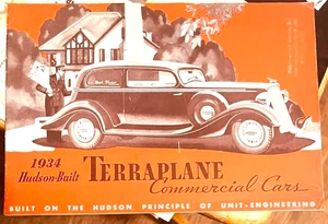 Hudson Terraplane Pickup Panel Sedan Delivery Commercial Catalog Taxi Pictures - Picture 1 of 6